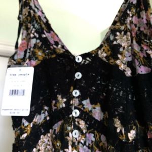 Black floral maxi dress